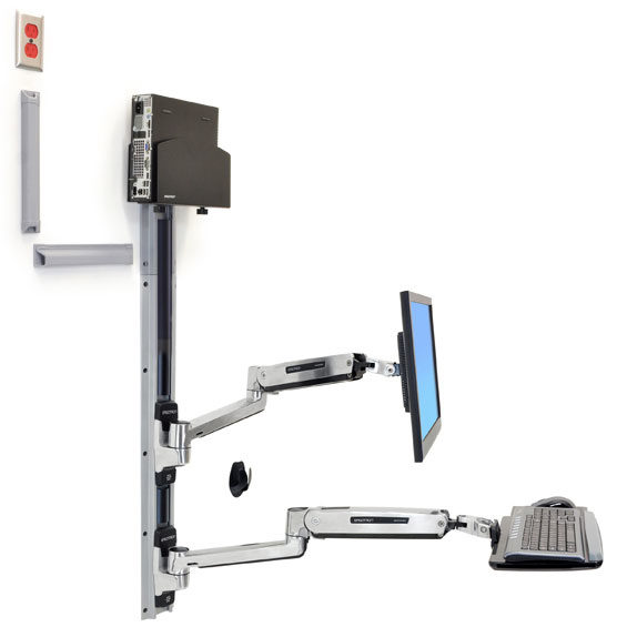 Ergotron 45-359-026 Supporti a parete per TV 106,7 cm (42