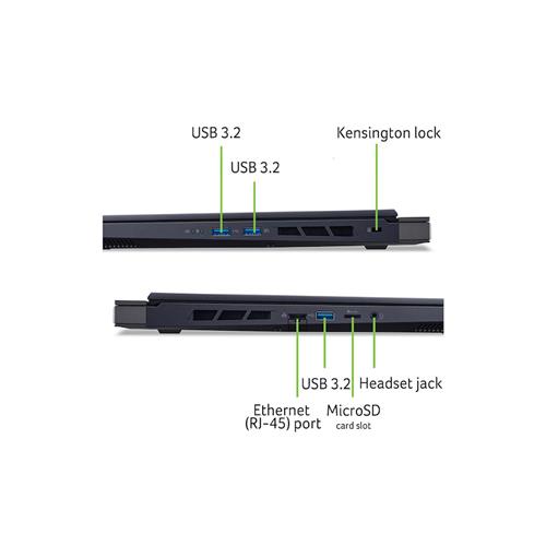 Acer Predator Helios Neo 16 PHN16-72-940P Intel Core i9 i9-14900HX Computer portatile 40,6 cm (16) WQXGA 16 GB DDR5-SDRAM 1,02 TB SSD NVIDIA GeForce RTX 4060 Wi-Fi 6E (802.11ax) Windows 11 Home Nero