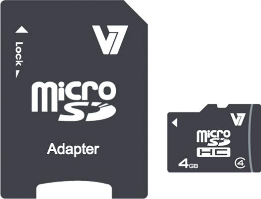 V7 VAMSDH4GCL4R-2E memoria flash MicroSDHC