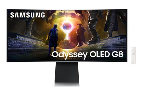Samsung G85SD Monitor PC 86,4 cm (34) 3440 x 1440 Pixel UltraWide Quad HD Argento