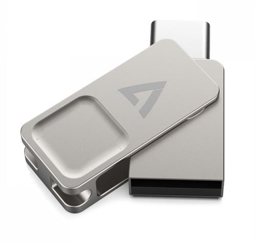 V7 VF3128GTC unità flash USB 128 GB USB Type-A / USB Type-C 3.2 Gen 1 (3.1 Gen 1) Argento