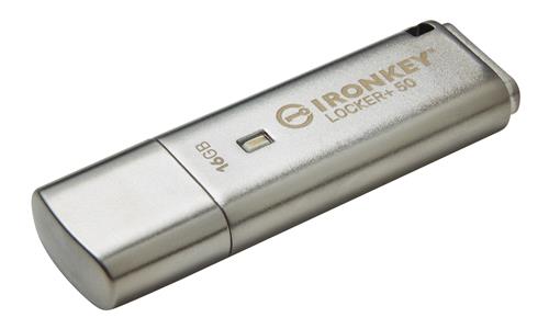Kingston Technology IronKey Locker+ 50 unità flash USB USB tipo A 3.2 Gen 1 (3.1 Gen 1) Argento