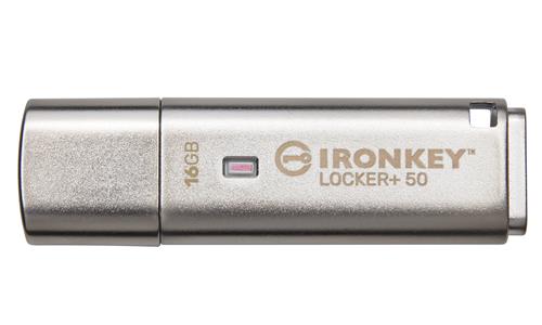 Kingston Technology IronKey Locker+ 50 unità flash USB USB tipo A 3.2 Gen 1 (3.1 Gen 1) Argento