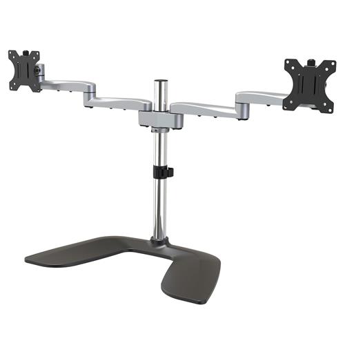 StarTech.com ARMDUALSS Supporti a parete per TV 81,3 cm (32) Scrivania Nero, Argento