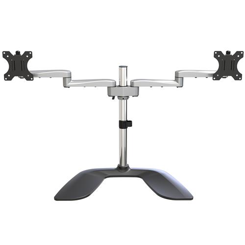 StarTech.com ARMDUALSS Supporti a parete per TV 81,3 cm (32) Scrivania Nero, Argento