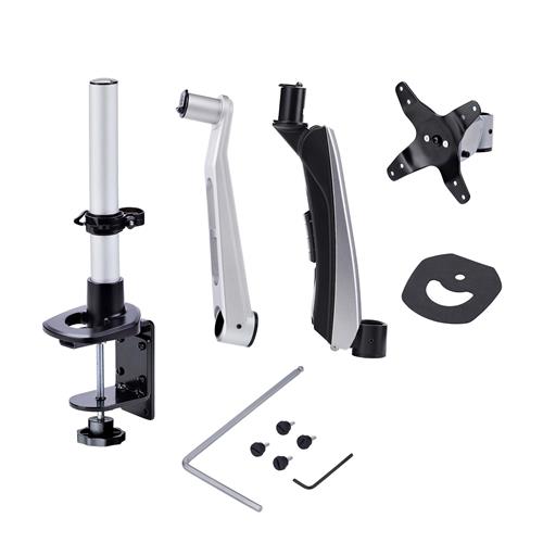 StarTech.com Supporto per monitor da scrivania per schermi ultrawide da 27“ 16:9 o 30” 21:9, VESA 75x75/100x100, regolazioni senza attrezzi, morsetto a C/passacavo