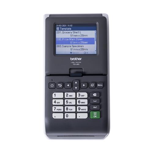 Brother TD-2320DSA203 stampante per etichette (CD) Termica diretta 203 x 203 DPI 152 mm/s Cablato Collegamento ethernet LAN