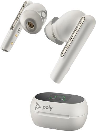 POLY Voyager Free 60+ UC White Touchscreen Charge Case for BT700 USB-A Adapter Custodia per ricarica