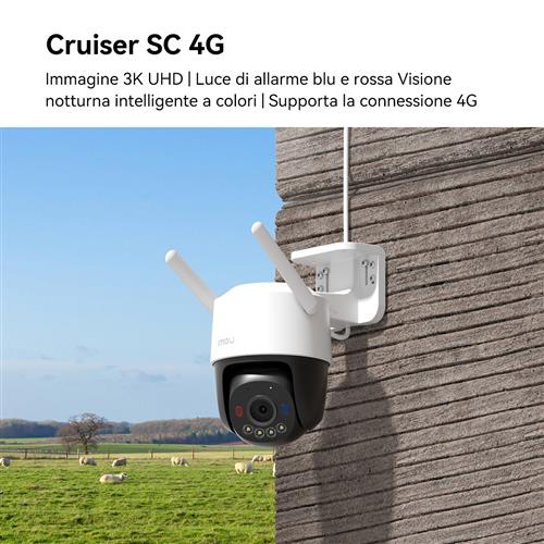 Imou Cruiser SC 4G 3MP Sferico Telecamera di sicurezza IP 2304 x 1296 Pixel Soffitto/muro