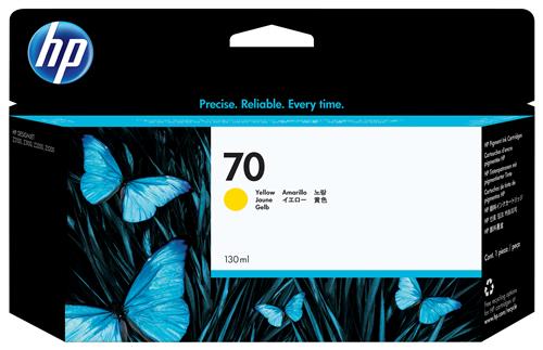 HP Cartuccia inchiostro DesignJet giallo 70, 130 ml