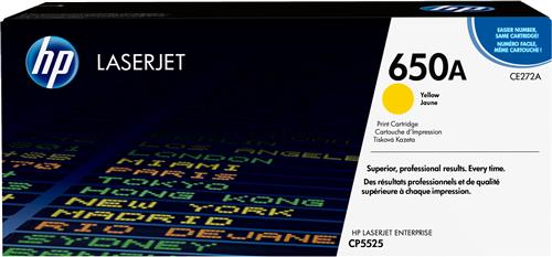 HP 650A Yellow Original LaserJet Toner Cartridge cartuccia toner 1 pz