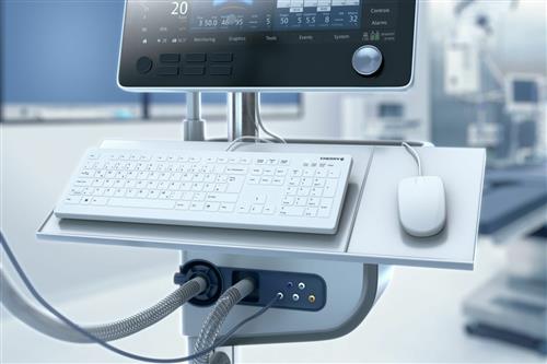 CHERRY AK-C8112 tastiera Medico USB QWERTY Inglese Bianco