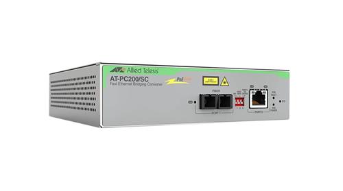 Allied Telesis AT-PC200/SC-960 convertitore multimediale di rete 100 Mbit/s Grigio