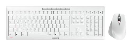 CHERRY JD-8550DE-0 tastiera Mouse incluso Casa/ufficio RF Wireless QWERTZ Tedesco Bianco