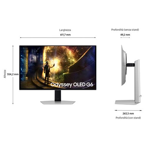 Samsung Monitor Gaming Odyssey OLED G6 - G61SD da 27''