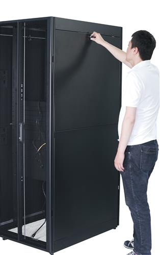 APC EASY RACK 600MM/42U/800MM WITH ROOF SIDE PANEL CASTORS FEET AND 4 BRACKETS NO BOTTOM BLACK Rack indipendenti Nero