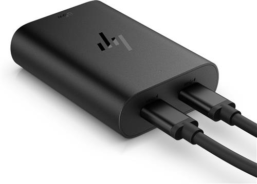 HP 65W GaN USB-C Laptop Charger adattatore e invertitore Nero