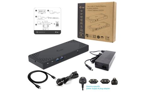 i-tec C31TRIPLE4KDOCKPD replicatore di porte e docking station per laptop Cablato USB 3.2 Gen 1 (3.1 Gen 1) Type-C Nero