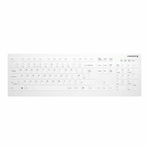 CHERRY AK-C8112 tastiera Medico RF Wireless QWERTY Inglese Bianco