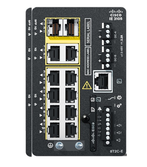 Cisco Catalyst IE3105 Gestito L2 Gigabit Ethernet (10/100/1000) Nero
