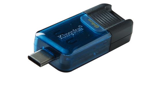 Kingston Technology DataTraveler 80 M unità flash USB USB tipo-C 3.2 Gen 1 (3.1 Gen 1) Nero, Blu