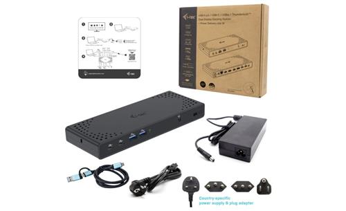 i-tec CADUA4KDOCKPDL2 replicatore di porte e docking station per laptop Cablato USB 3.2 Gen 1 (3.1 Gen 1) Type-C Nero