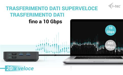 i-tec C31TRI4KDPDPRO100 replicatore di porte e docking station per laptop Cablato USB 3.2 Gen 1 (3.1 Gen 1) Type-C Nero