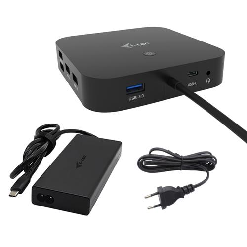 i-tec C31TRI4KDPDPRO100 replicatore di porte e docking station per laptop Cablato USB 3.2 Gen 1 (3.1 Gen 1) Type-C Nero