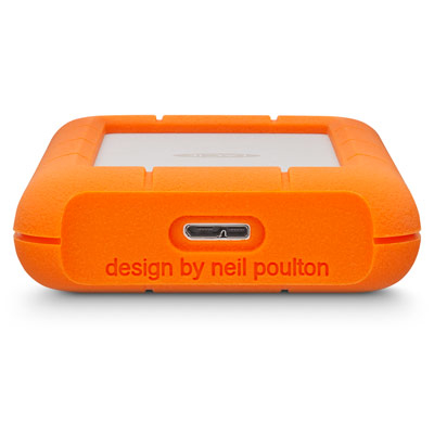 LaCie Rugged Mini disco rigido esterno 2 TB 5400 Giri/min Micro-USB B 3.2 Gen 1 (3.1 Gen 1) Arancione, Argento
