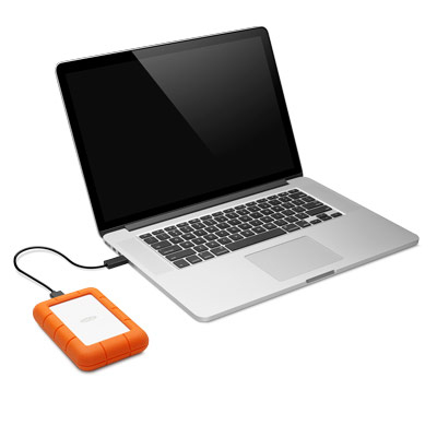 LaCie Rugged Mini disco rigido esterno 2 TB 5400 Giri/min Micro-USB B 3.2 Gen 1 (3.1 Gen 1) Arancione, Argento