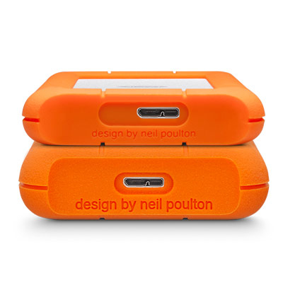 LaCie Rugged Mini disco rigido esterno 2 TB 5400 Giri/min Micro-USB B 3.2 Gen 1 (3.1 Gen 1) Arancione, Argento