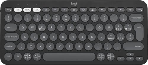 Logitech Pebble Keys 2 K380s tastiera Universale RF senza fili + Bluetooth QWERTY Italiano Grafite