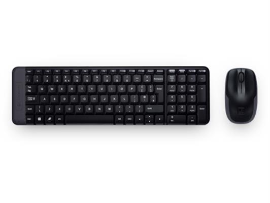 Logitech Wireless Combo MK220 tastiera Mouse incluso Casa USB Portoghese Nero