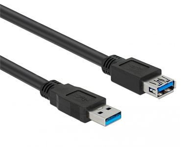 Hamlet XCU3A-MF10 cavo USB USB 3.2 Gen 1 (3.1 Gen 1) 1 m USB A Nero