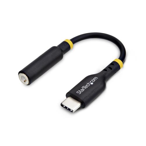 StarTech.com USBCAUDIO2 adattatore per inversione del genere dei cavi USB Type-C 2.0 Nero