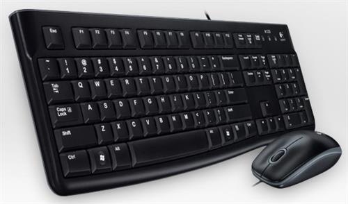 Logitech Desktop MK120 tastiera Mouse incluso Casa USB QWERTY Olandese Nero