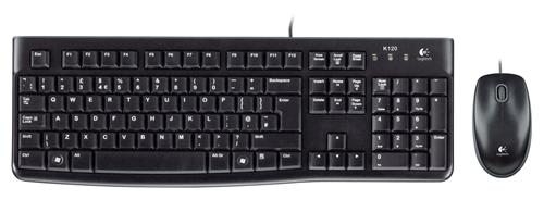 Logitech Desktop MK120 tastiera Mouse incluso Casa USB QWERTY Olandese Nero