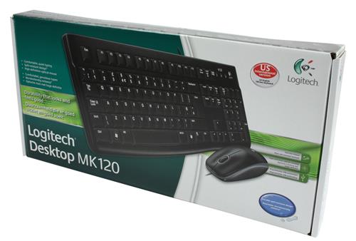 Logitech Desktop MK120 tastiera Mouse incluso Casa USB QWERTY Olandese Nero