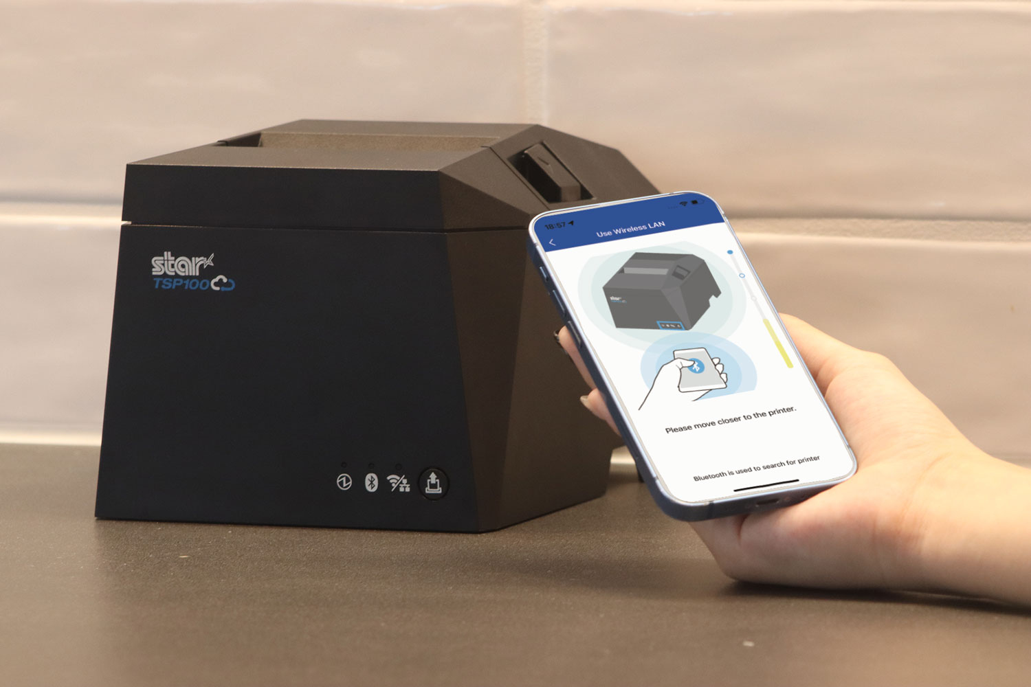 Star Micronics TSP143IV UEWB GY E+U Con cavo e senza cavo Termica diretta Stampante POS