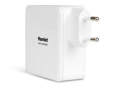 Hamlet Notebook Charger alimentatore universale da 65w per notebook e dispositivi mobili