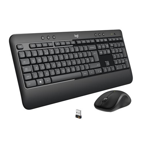 Logitech 920-008685 tastiera Mouse incluso Universale USB QWERTY US International Nero, Bianco