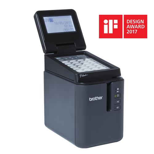 Brother PT-P950NW stampante per etichette (CD) Trasferimento termico 360 x 360 DPI 60 mm/s Con cavo e senza cavo Collegamento ethernet LAN TZe Wi-Fi