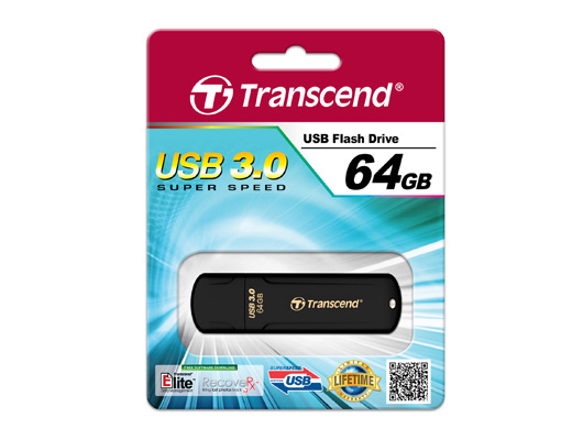 Transcend JetFlash elite 700 64GB USB 3.0 unità flash USB USB tipo A 3.2 Gen 1 (3.1 Gen 1) Nero