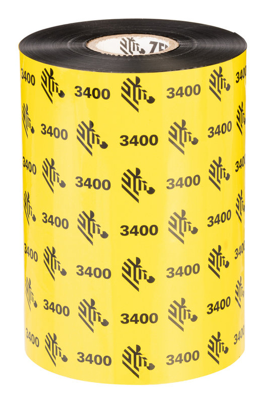 Zebra 3400 Wax-Resin nastro termico 450 m Nero