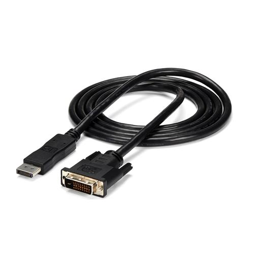 StarTech.com DP2DVIMM6 cavo e adattatore video 1,8 m DVI-D Nero