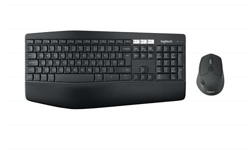 Logitech 920-008228 tastiera Mouse incluso Universale RF senza fili + Bluetooth QWERTY Spagnolo Nero