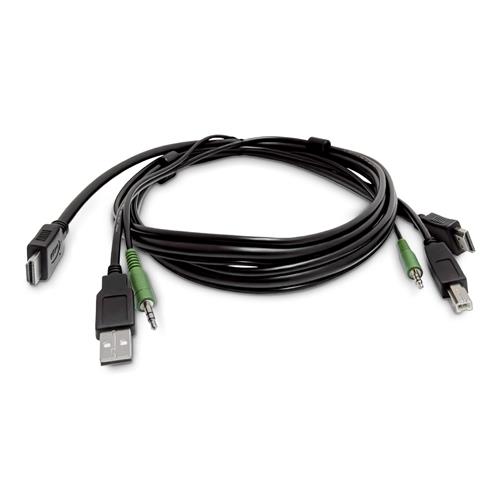 CAVO KVM HDMI DA 3M USB2.0 USB 2.0 3.5mm Audio TAA