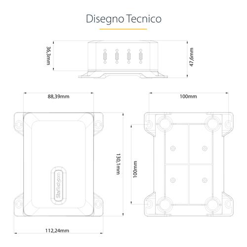 CARICATORE USB-C A 4 PORTE 240 W TOTALI 1X PORTA 140 W EPR