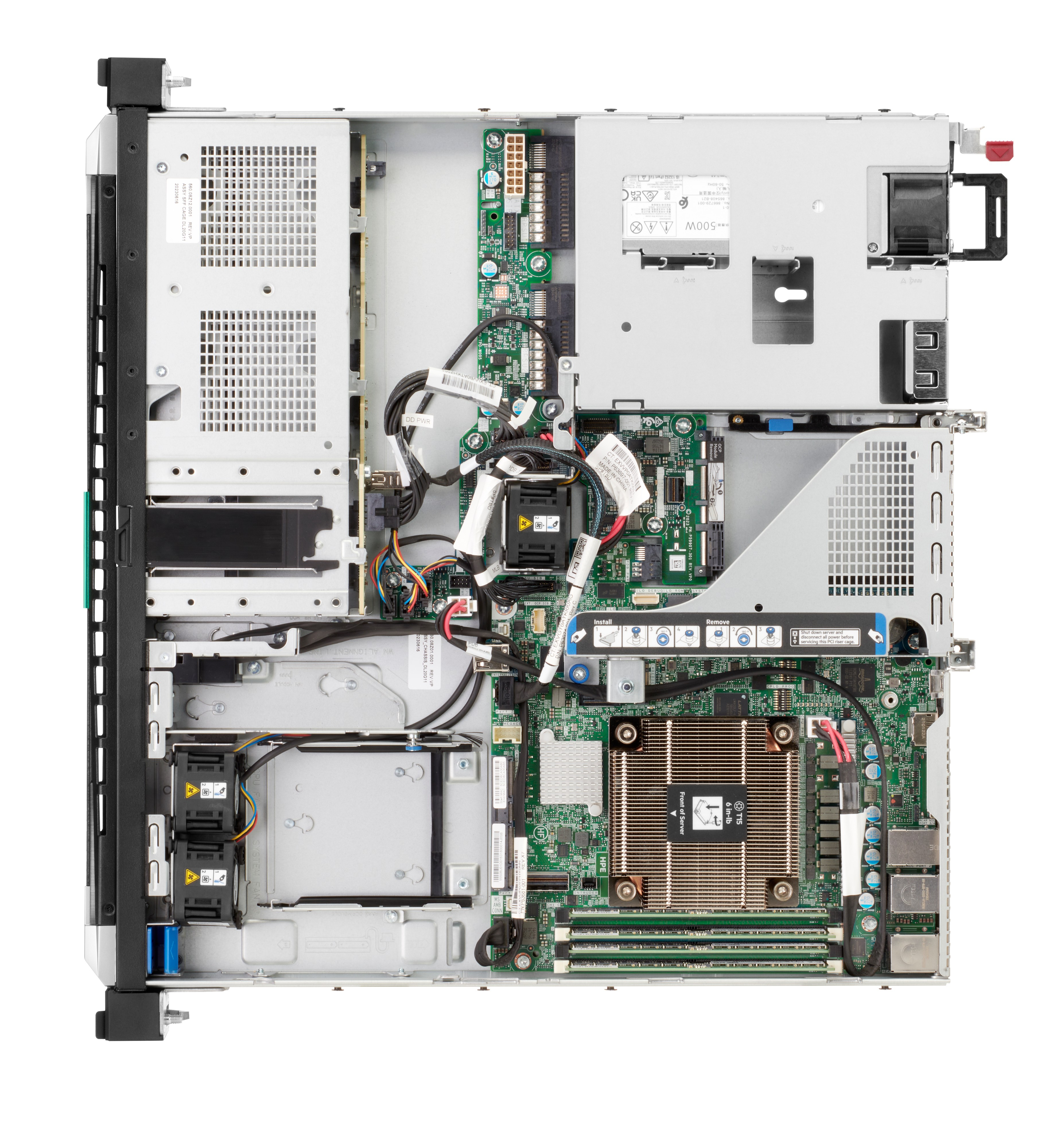 HPE ProLiant DL20 Gen11 E-2436 2.9GHz 6c 1P 32GB-DR 4SFF VROC 2x480GB SATA SSD 800W RPS EU Server