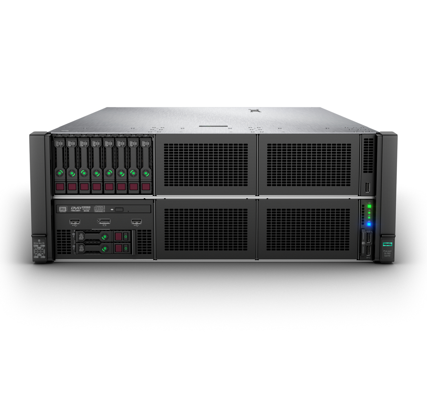 HPE ProLiant DL580 Gen10 server 0 GB Armadio (4U) Intel Xeon Platinum 8260 2,4 GHz 512 GB DDR4-SDRAM 1600 W